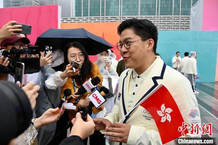 中国香港代表团亮相杭州亚运会规模创历届之最